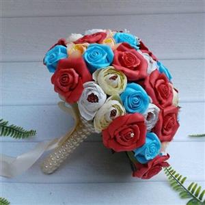 دسته گل رز مصنوعی فومی شاداب