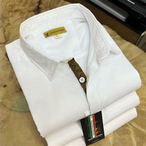 پیراهن مردانه مجلسی ساتن ترک( رنگ  سفید و مشکی)