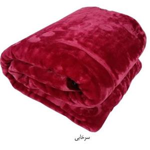 پتو  دونفره  نرمینه تک رنگ وزن سنگین مدل صادراتی درجه یک دارای نقش برجسته