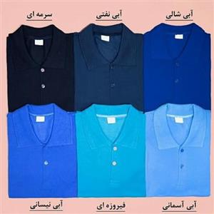 تیشرت جودون طیف آبی رنگ دارای سایز بندی