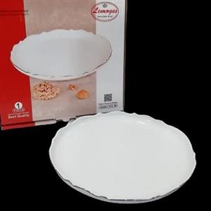 دیس گرد لب طلا چینی لمون درجه یک