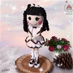 اسباب بازی دست بافت کاموایی  و عروسک بافتنی  دختر لالالوپسی