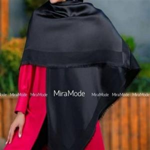 روسری نخی براق مشکی