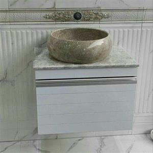 روشویی کابینتی سنگی کرکره ای سنگ طبیعی پرشین ابعاد60*40