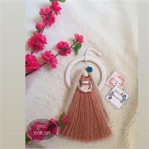 آویز فرشته مکرومه