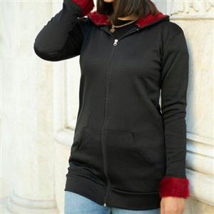 سویشرت زنانه فری سایز مناسب L /XL\nجنـــس : دورس تو کرک\n