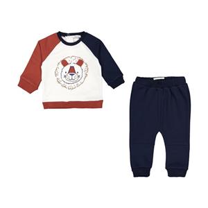 ست سویشرت و شلوار نوزادی پسرانه فیورلا مدل 22541 02 Fiorella Sweatshirt And Pants Set For Baby Boys 