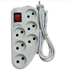 چند راهی برق دارای 6پریز و دارای کلید قطع و وصل موجود در پلاسکو دهقان
