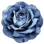 قالیچه 3 بعدی زرباف طرح گل رز مینیاتوری رنگ آبی سایز یک متری