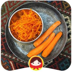 هویج خلالی سرخ شده 120  گرمی تازه