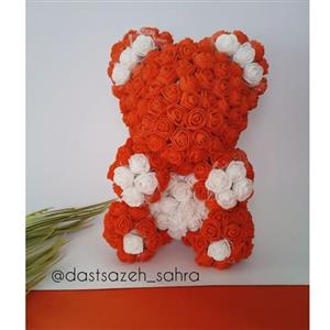 عروسک خرس گل رز فومی (تدی رز )