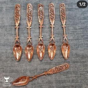 قاشق چایخوری شبکه بری شده ارتفاع 9 سانتیمتر برند پرنسا
