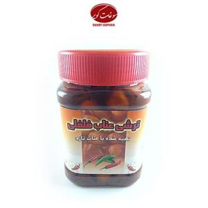 ترشی عناب تازه و فلفل تولید خانگی داخل سرکه (بسته 400گرمی)