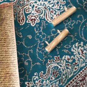 حرز اصلی امام علی علیه السلام روی پوست آهو با محفظه نقره عیار 925