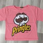 نیم تنه زنانه Pringles جنس نخ پنبه رنگ صورتی 