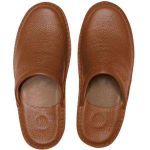 نعلین طبی چرم مدل کادو (رنگ عسلی)