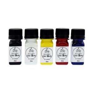 رنگ رزین خمیری فیلو بسته 5 رنگ حجم 30 میلی لیتر