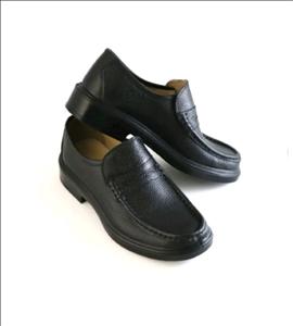 کفش چرم طبی فرزین مدل سانترال بی بند