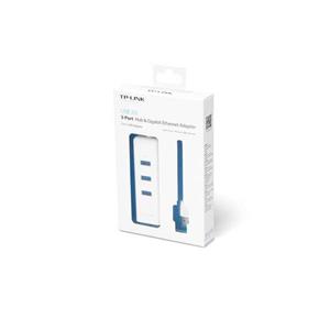 هاب USB 3.0 سه پورت کارت شبکه تی پی لینک مدل UE330 TP Link Ports Hub And Network Adapter 