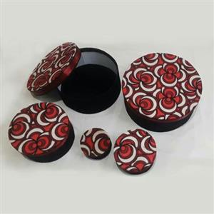 جعبه کادو طرحدار مخمل