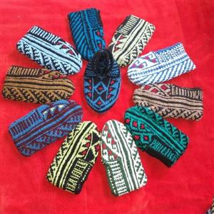 یک جفت پاپوش سنتی دستبافت_(گیوه سنتی) پسرانه،دخترانه،زنانه و مردانه