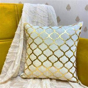 کاور کوسن مبل دو درو مخمل مدل مراکشی بسته 2 عددی مخمل چرمی