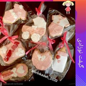 کوکی فوندانتی گیفت نوزادی (پک 8 تایی)