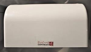 جا دستمال پلاستیکی تمام کاور سفید کنتراست کد 027