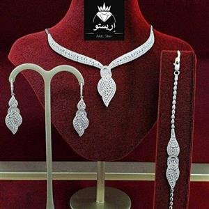 سرویس نقره مارسا کراواتی بسیار شیک با عیار 925 و آبکاری طلاسفید