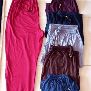 شلوار زنانه نخی ویسکوز قواره دار  دمپا کش