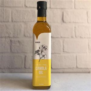 روغن کانولا (کلزا) ارگانیک بدون مواد افزودنی و نگهدارنده نیم لیتر نیکو
