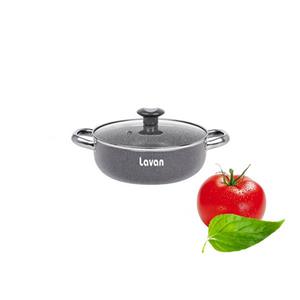 تابه گرانیتی سایز 18 لاوان مدل تیتان طوسی