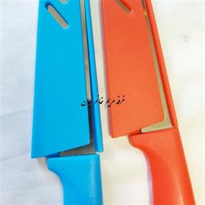 چاقوی آشپزخانه  چینی ،خیلی تیز ،سبک ،با غلاف تیغه برای امنیت بهتره خانومای عزیز