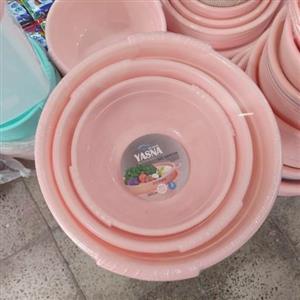 لگن 4عددی مدل گل گندم