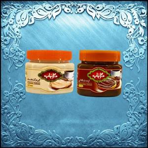 پک دو عددی ارده طعم دار ممتاز گلناب اردکان ( ارده شکلاتی و کرم ارده شیری )