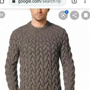 ژاکت یقه گرد عاشق گمراه دست بافت