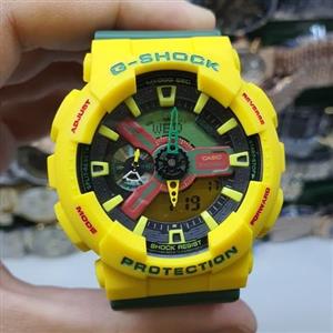 ساعت مردانه و زنانه کاسیو زرد Casio G-Shock 