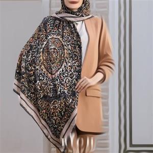 روسری سوپرنخ دستدوز ترک اعلا  طرح تفلیس