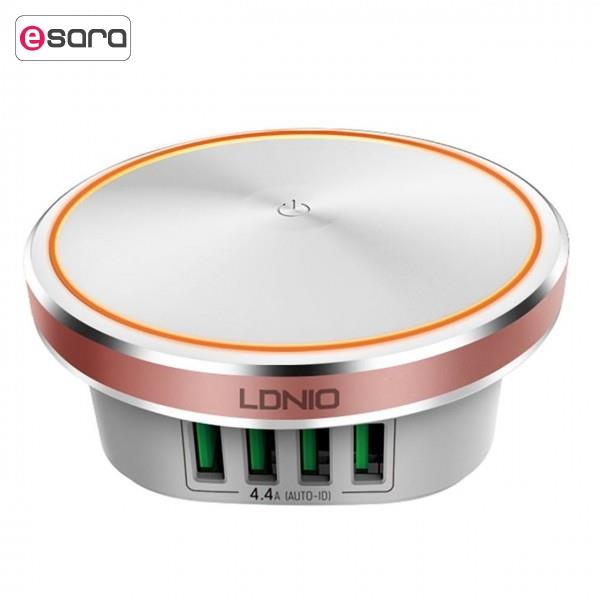 قیمت و خرید هاب شارژر 4 پورت و چراغ خواب الدینیو LDNIO A4406 LDNIO