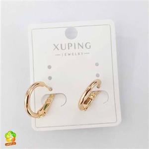 گوشواره بچه گانه استیل طلایی مدل حلقه ای کوچک