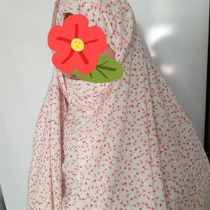 چادر نماز سنتی نخی همراه با مقنعه