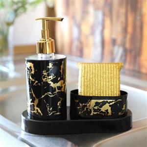 ست جامایع و جااسکاجی رو سینکی طرح ماربل