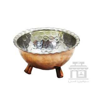 نقل خوری یا پیاله پایه دار مسی 6 تایی