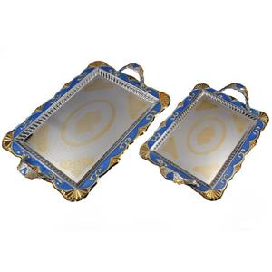 سینی سلوین کد 650 رنگ آبی  بسته 2 عددی