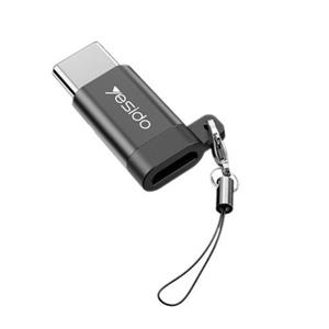 مبدل microUSB به USB-C یسیدو مدل GS04 - رنگبندی مشکی