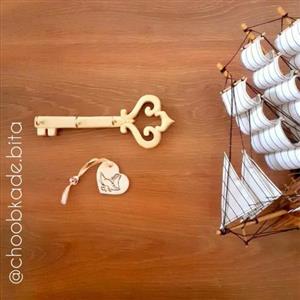 جا کلیدی چوبی دست ساز دیواری