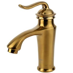 شیر روشویی کسری مدل دانوب طلامات Kasra mat gold danoub basin mixer