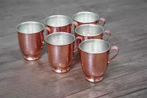 لیوان دسته دار مسی