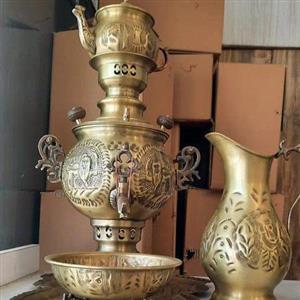 سماور برنجی  گازی و زغالی