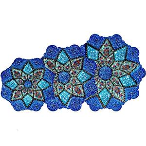 سری سه تایی بشقاب میناکاری 